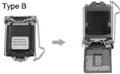 Type B Prepared hardware Before installation