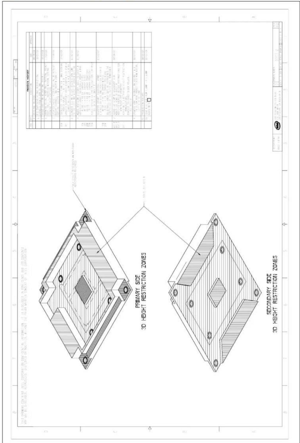 PRIMARY SIDE 3D HEIGHT RESTRICTION ZONES SECONDARY SIDE 3D HEIGHT RESTRICTION ZONES