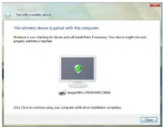 Pair with a wireless device This wireless device is paired with this computer Windows is now checking for drivers and will install them if necessary. Your device might not work properly and this is finished. Simbot SIMSIN/MLBEC000X Click Close to continue using your computer while driver installation completes.