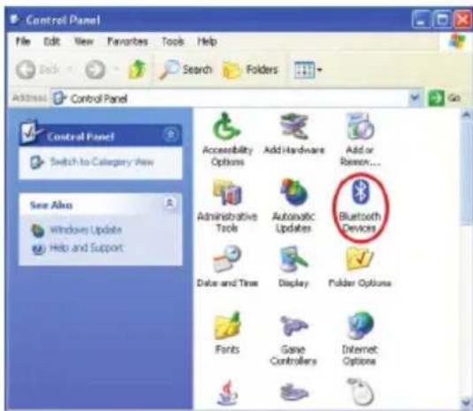 Control Panel File Edit View Favorites Tools Help Back Search Folders Address Control Panel Control Panel Switch to Category View See Also Windows Update Help and Support Accessibility Options Add Hardware Add or Administrative Tools Automatic Updates Bluetooth Data and Time Display Folder Options Fonts Game Controllers Internet Options