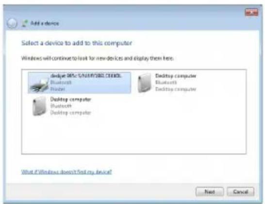 Add a device Select a device to add to this computer Windows will continue to look for new devices and display them here. dodge DSL+52/03/2001.CN/BL Bluetooth Radiator Desktop computer Bluetooth Desktop computer Desktop computer What if Windows doesn't find my device? Next Cancel