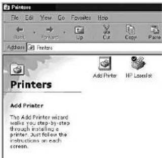 Printers Add Printer The Add Printer wizard walks you step-by-step through scrolling a printer. Just follow the instructions on each screen.