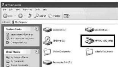 My Computer File Edit View Favorites Tools Help Book Search Folders My Computer Systems Tools In-system f formations Add to new programs Change settings Other Places My Network Places My Documents Shared Documents Local Disk (C:) CD Drive (D:) Shared Documents Remote Disk (E:) Local Disk (C:) HP-ESC…