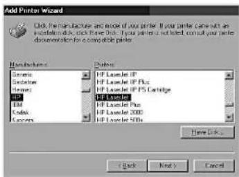 Add Printer Wizard Click the manufacturer and more of your printer. If your printer can switch an optional mode, click these icons. You print a list not listed, which your printer document is to be compatible printer. Product Systems Desktops Hardware HP EM Cable Content HP Lescler IP HP Lescler IP…