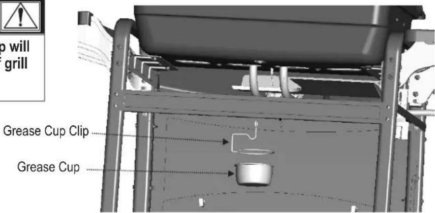 o will grill Grease Cup Clip Grease Cup