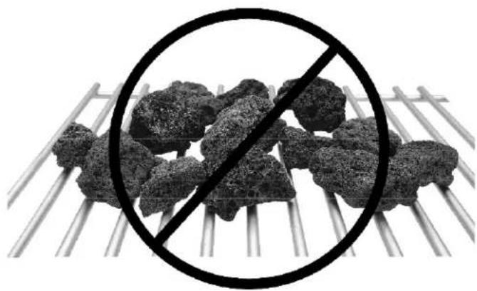 Char-Broil C-23G3CB - Lava Rock / Briquettes - 1