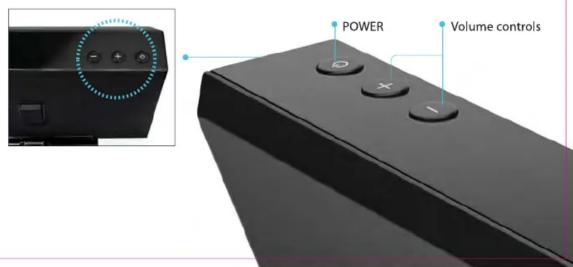 POWER Volume controls