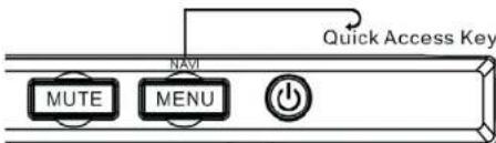 MUTE MENU Quick Access Key