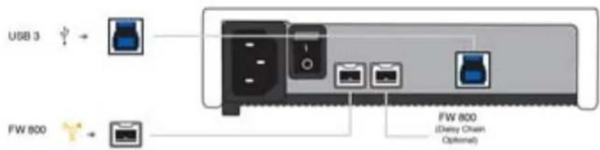 USB 3 FW 800 FW 800 (Dizzy Chain Optimal)