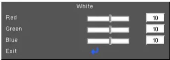 White Red 10 Green 10 Blue 10 Exit
