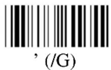 Unitech K2726 - Appendix C. Full ASCII Chart - 11