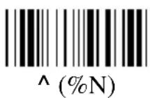 Unitech K2726 - Appendix C. Full ASCII Chart - 66