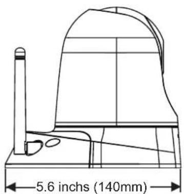 5.6 inches (140mm)