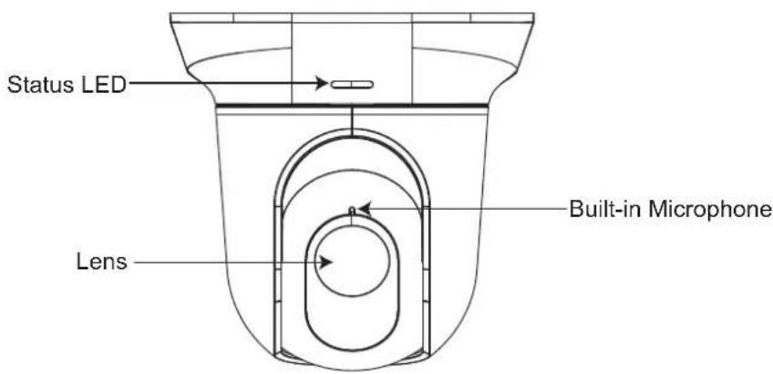 Status LED Lens Built-in Microphone