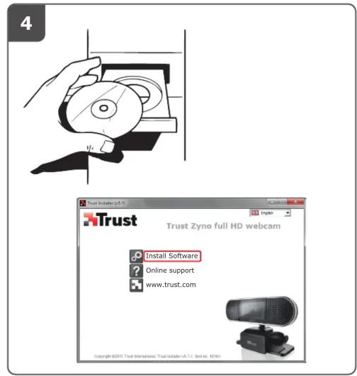 Trust Installer (v.7) Trust Zyno full HD webcam Install Software Online support www.trust.com Copyright ©2010 Trust International Trust Installer v.7-1, Item no. 18145