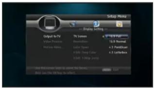 Setup Menu Output to TV Video Proactive Harmon Video TV Screen Animation Color Space Flash Drop Color RGB 100% Grid 4.0 Normal 4.3 PasciBox 4.5 Cutoff Use PC/Video Help to access the Screen. Block use the PDF No. 6000s.