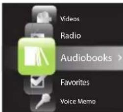 Videos Radio Audiobooks > Favorites Voice Memo