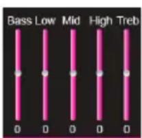 Bass Low Mid High Treb 0 0 0 0 0