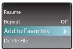 Resume Repeat Off Add to Favorites Delete File
