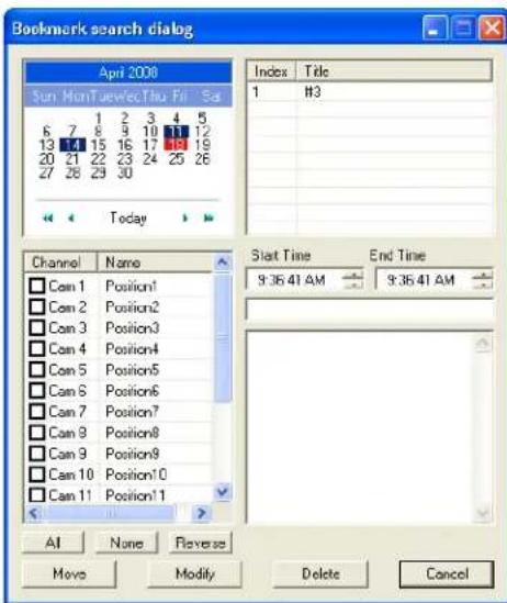 Bookmark search dialog April 2008 Sun MonTawwecThu Fri Sa 6 7 8 9 10 11 12 13 14 15 16 17 18 19 20 21 22 23 24 25 26 27 28 29 30 Today Channel Name Cam 1 Position1 Cam 2 Position2 Cam 3 Position3 Cam 4 Position4 Cam 5 Position5 Cam 6 Position6 Cam 7 Position7 Cam 9 Position8 Cam 9 Position9 Cam 10 P…