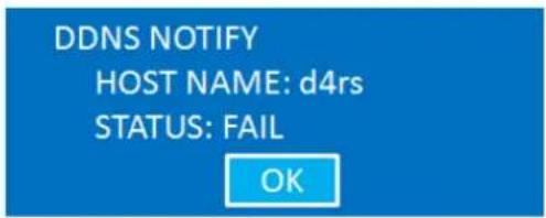 DDNS NOTIFY HOST NAME: d4rs STATUS: FAIL OK