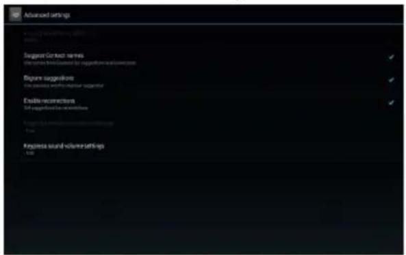 Advanced settings • Advanced sound volume settings ✓ Signify sound volume ✓ Signify sound volume Suggest Contact names the system is connected by keyframe sound volumes ✓ Signify suggestions the version works in the second suggestion ✓ Enable suggestions Soft suggestions for key volumes ✓ Signify sound volume ✓ Signify sound volume settings ✓ Signify sound volume settings