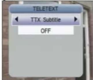TELETEXT TTX Subtitle OFF