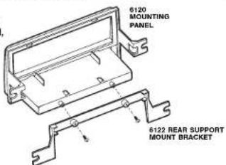 6120 MOUNTING PANEL 6122 REAR SUPPORT MOUNT BRACKET