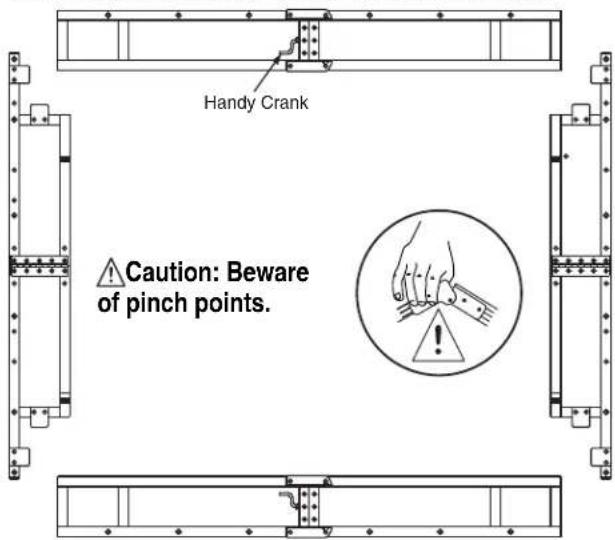 Handy Crank Caution: Beware of pinch points.
