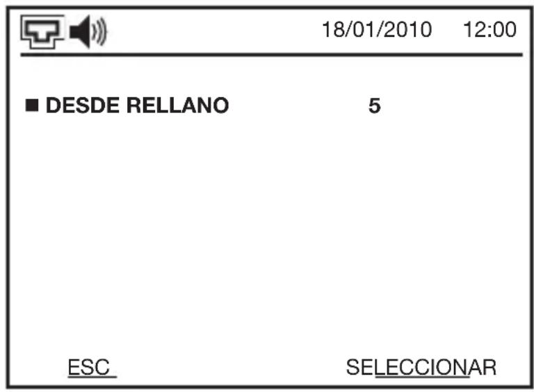 18/01/2010 12:00 ■ DESDE RELLANO 5 ESC SELECCIONAR