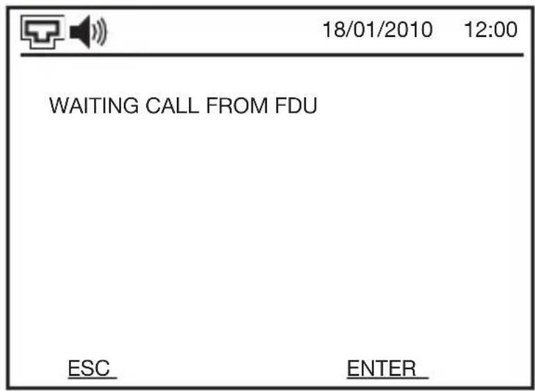 18/01/2010 12:00 WAITING CALL FROM FDU ESC ENTER