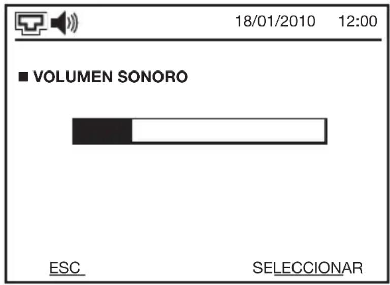 18/01/2010 12:00 ■ VOLUMEN SONORO ESC SELECCIONAR