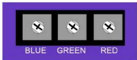 BLUE GREEN RED