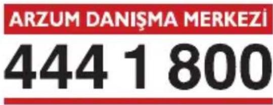 ARZUM DANIŞMA MERKEZİ 444 1 800