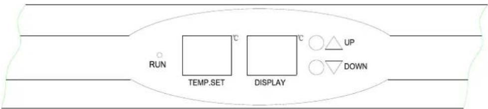 RUN TEMP.SET DISPLAY C C △UP ▽DOWN
