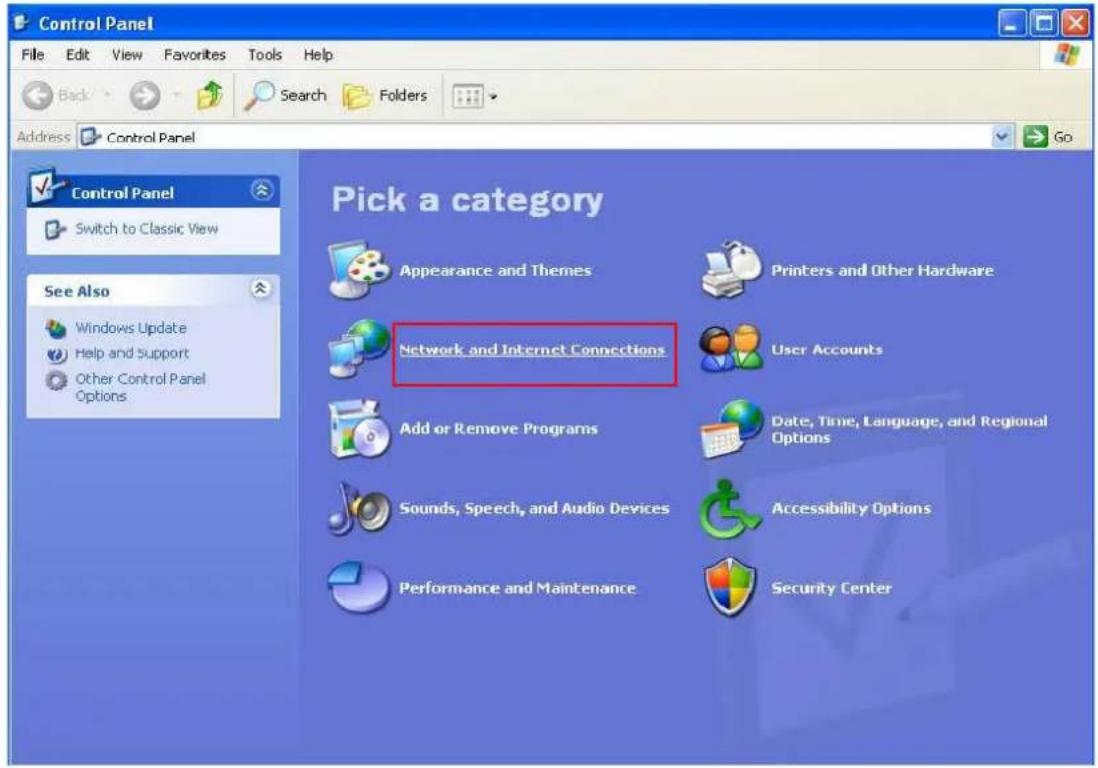 Control Panel File Edit View Favorites Tools Help Back Search Folders Address Control Panel Control Panel Switch to Classic View See Also Windows Update Help and Support Other Control Panel Options Pick a category Appearance and Themes Printers and Other Hardware Network and Internet Connections User Accounts Add or Remove Programs Date, Time, Language, and Regional Options Sounds, Speech, and Audio Devices Accessibility Options Performance and Maintenance Security Center