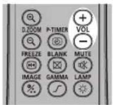 D:ZOOM P-TIMER VOL FREEZE BLANK MUTE IMAGE GAMMA LAMP