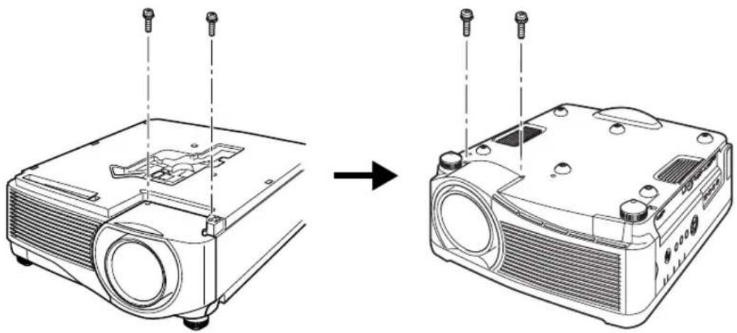 CANON XEED WUX6000 Medical - 4Remove the sleeve screws (2 on top and 2 on bottom). - 1