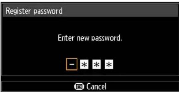 Register password Enter new password. - * * * Cancel