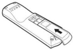 CANON XEED WUX6000 Medical - ■Installing Remote Control Batteries - 3