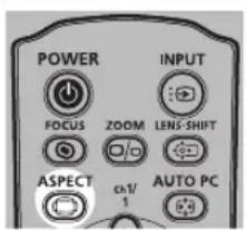 POWER INPUT FOCUS ZOOM LENS-SHIFT ASPECT ex1/ 1 AUTO PC