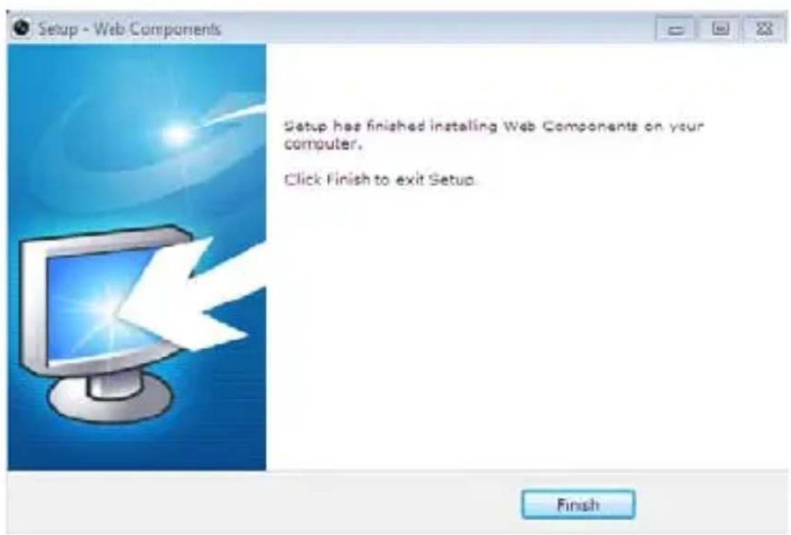 Setup - Web Components Setup has finished installing Web Components on your computer. Click Finish to exit Setup. Finish