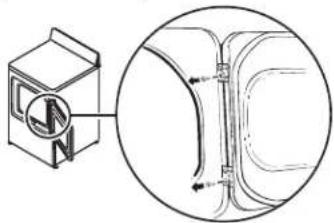 HOTPOINT HTDX100GDWW - Cómo cambiar el sentido de apertura de la puerta - 2
