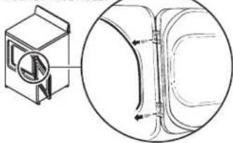 HOTPOINT HTDX100GDWW - Reversing the Door - 2