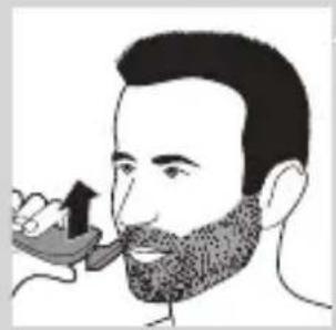 PHILIPS Series 5000 S5080 - Using the beard styler attachment without comb - 1