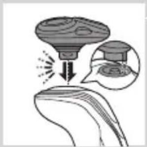 PHILIPS Series 5000 S5080 - Kinniklöpsatavate tarvikute eemaldamine või kinnitamine - 2
