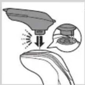 PHILIPS Series 5000 S5080 - Removing or attaching the click-on attachments - 5