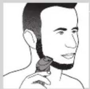 PHILIPS Series 5000 S5080 - Using the beard styler attachment without comb - 3