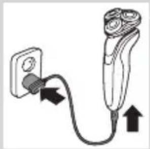 PHILIPS Series 5000 S5080 - Charging with the adapter - 1