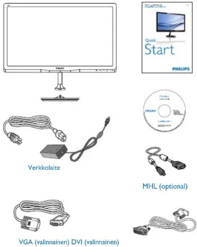 PHILIPS 233E4QHSD - Tuotteen ja pakkausmateriaalin hävittäminen - 1